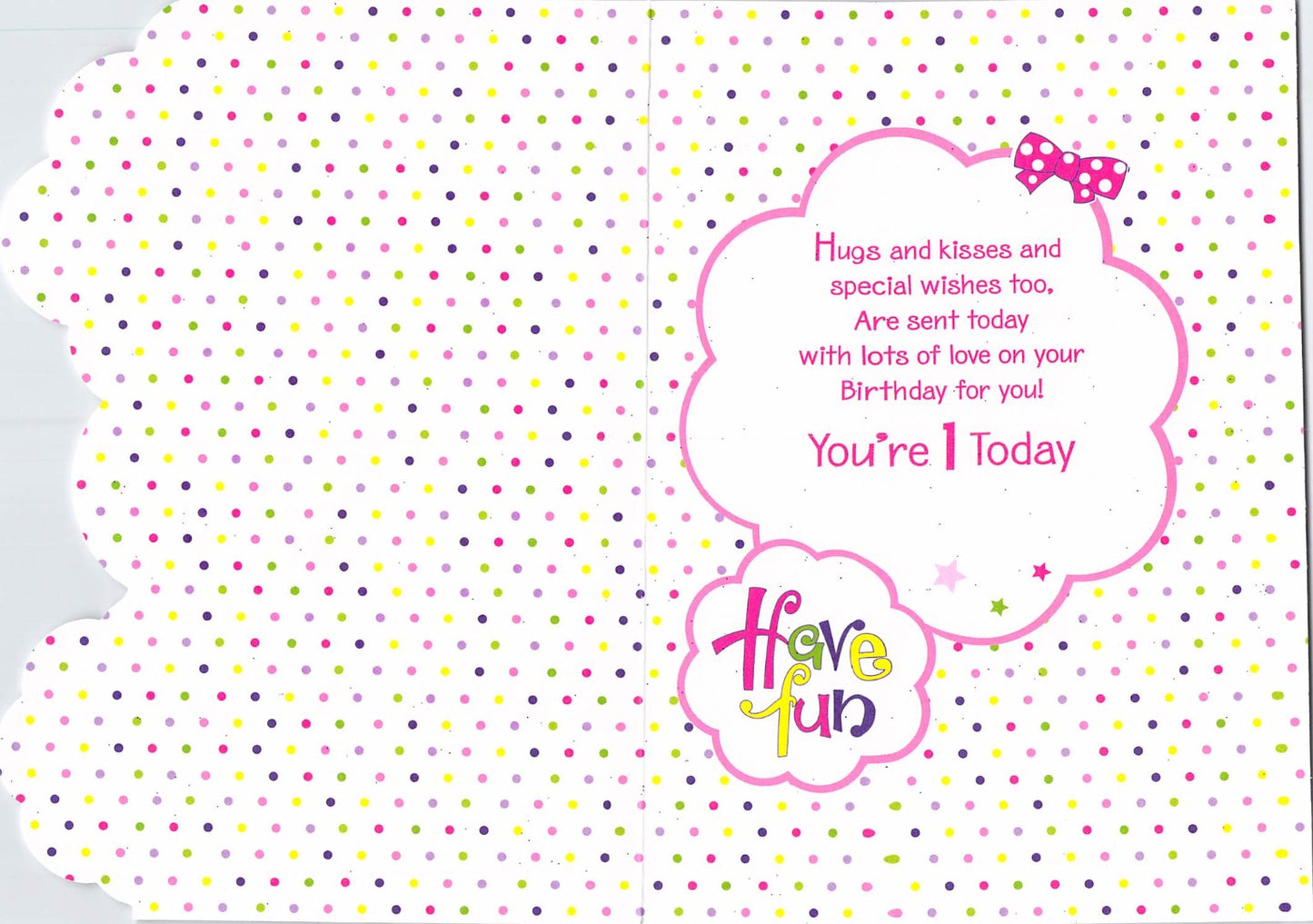 Birthday - Daughter 1st Birthday - Greeting Card - Free Postage