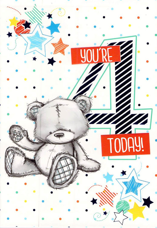 This Birthday - Age 4 - Greeting Card - Multi Buy Discount is a Greeting Card priced at £ 1.99 from Made To Be Treasured range. Produced by Generic for excellent quality