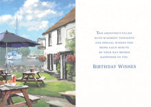 Load image into Gallery viewer, 70th Birthday - Age 70 - Pub Garden - Greeting Card - Free Postage
