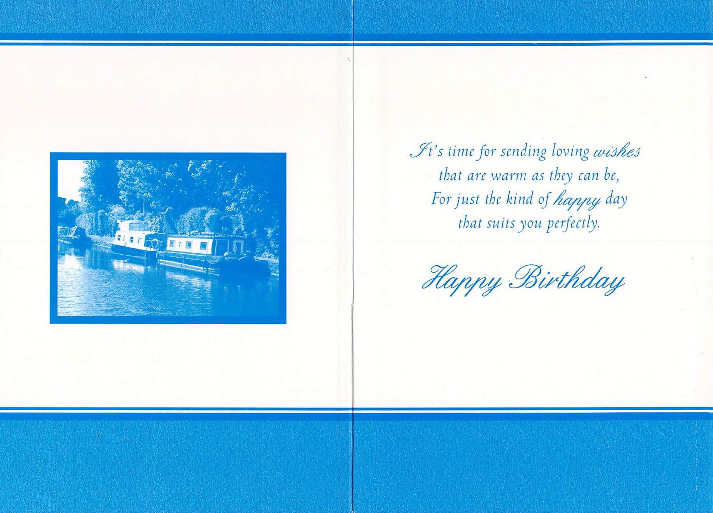 Birthday - Grandad - Country Canal - Greeting Card - Free Postage