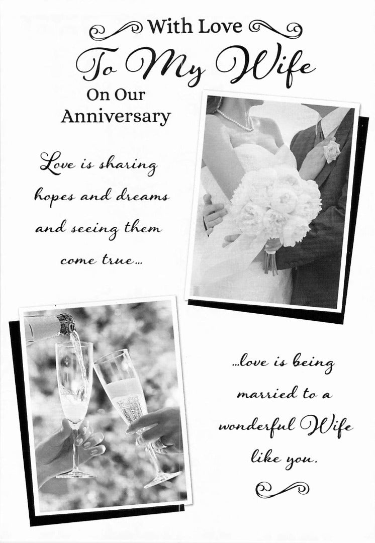 Anniversary - Wife - Greeting Card