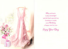 Load image into Gallery viewer, Birthday - Someone Special - Dress/Flowers - Greeting Card - Free Postage
