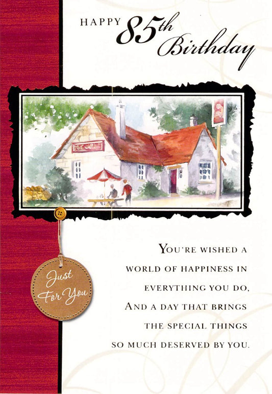 This 85th Birthday - Age 85 - Pub - Greeting Card - Free Postage is a Greeting Card priced at £ 1.99 from Made To Be Treasured range. Produced by Generic for excellent quality