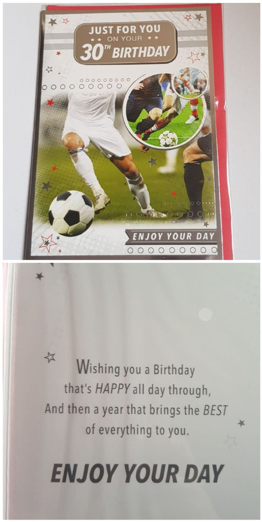 This 30 Today - Greeting Card - Free Postage is a Greeting Card priced at £ 1.79 from Made To Be Treasured range. Produced by Generic for excellent quality