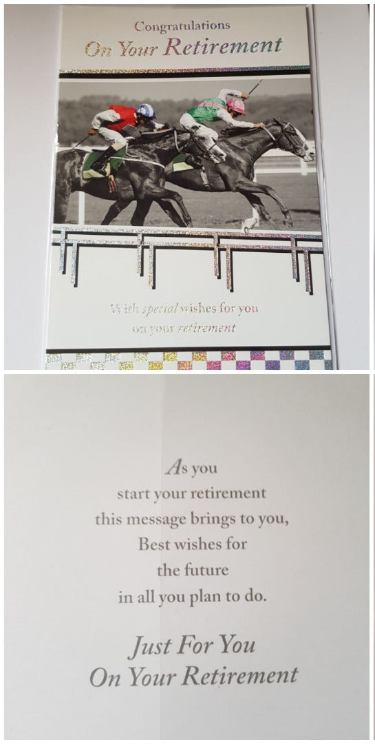 This Retirement - Greeting Card - Free Postage - Horse is a Greeting Card priced at £ 1.79 from Made To Be Treasured range. Produced by Generic for excellent quality