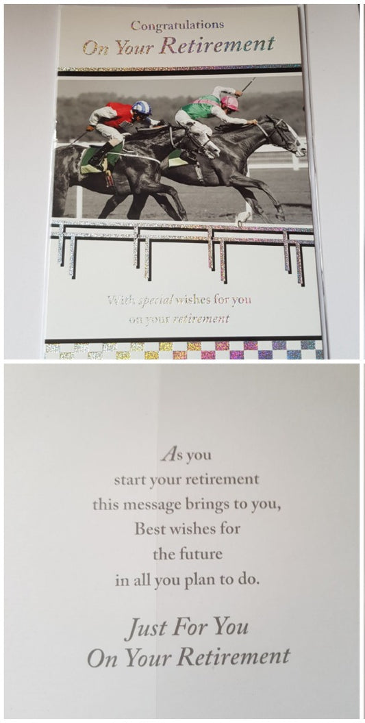 This Retirement - Greeting Card - Free Postage - Horse is a Greeting Card priced at £ 1.79 from Made To Be Treasured range. Produced by Generic for excellent quality