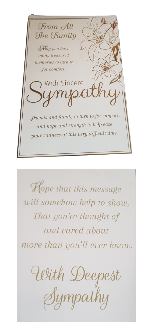 This Sympathy - From All The Family - Greeting Card is a Greeting Card priced at £ 1.56 from Made To Be Treasured range. Produced by Generic for excellent quality
