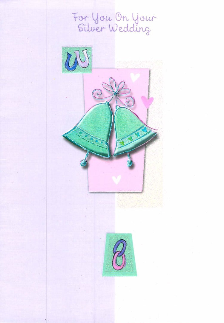 Anniversary - Silver - Greeting Card