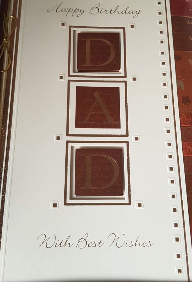 Dad - Boxed Birthday Greeting Card - Free Postage