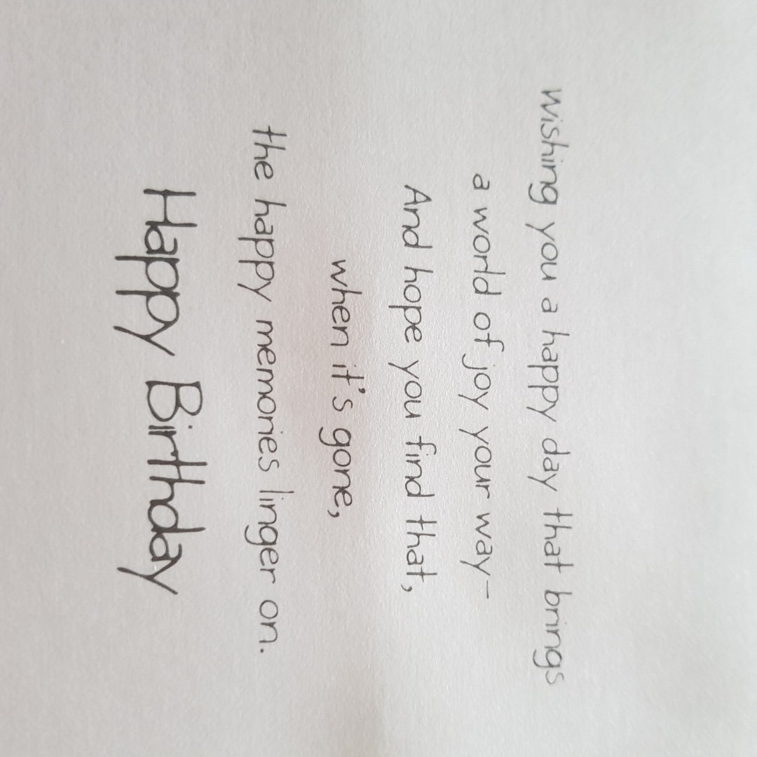 50 Birthday - Age With Flowers - Greeting Card - Free Postage