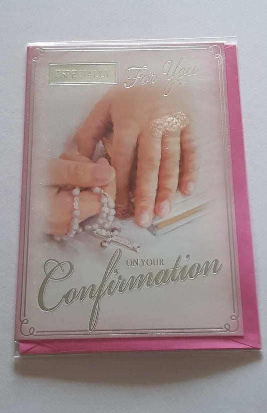 This Confirmation - Greeting Card - Pink - Free Postage is a Greeting Card priced at £ 1.99 from Made To Be Treasured range. Produced by Generic for excellent quality