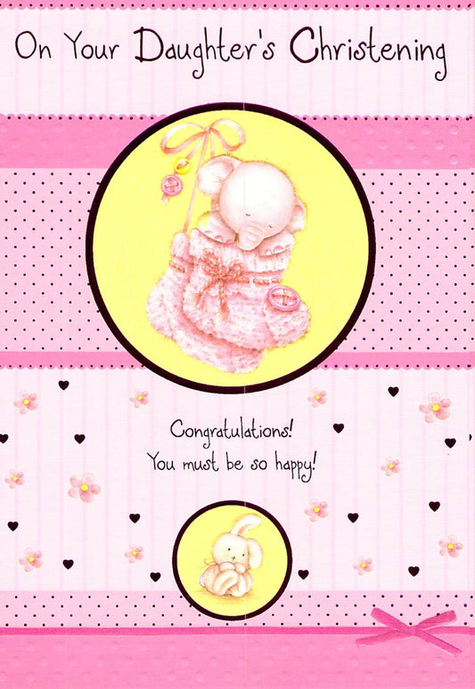 This Christening - On Your Daughters - Greeting Card - Free Postage is a Greeting Card priced at £ 1.56 from Made To Be Treasured range. Produced by Generic for excellent quality