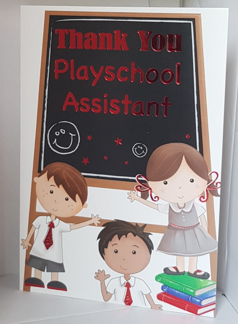 This Thank You - Playschool Assistant - Greeting Card - Free Postage is a Greeting Card priced at £ 1.99 from Made To Be Treasured range. Produced by Generic for excellent quality