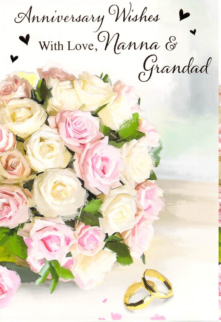 Anniversary -Nanna / Grandad - Greeting Card