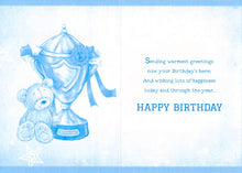 Load image into Gallery viewer, Birthday - Godson - Trophy - Greeting Card - Free Postage
