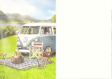 Load image into Gallery viewer, Blue VW Camper - Blank -  Greeting Card - Free Postage
