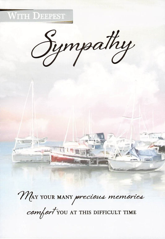 This Sympathy - Boats - Greeting Card - Free Postage is a Greeting Card priced at £ 1.56 from Made To Be Treasured range. Produced by Generic for excellent quality