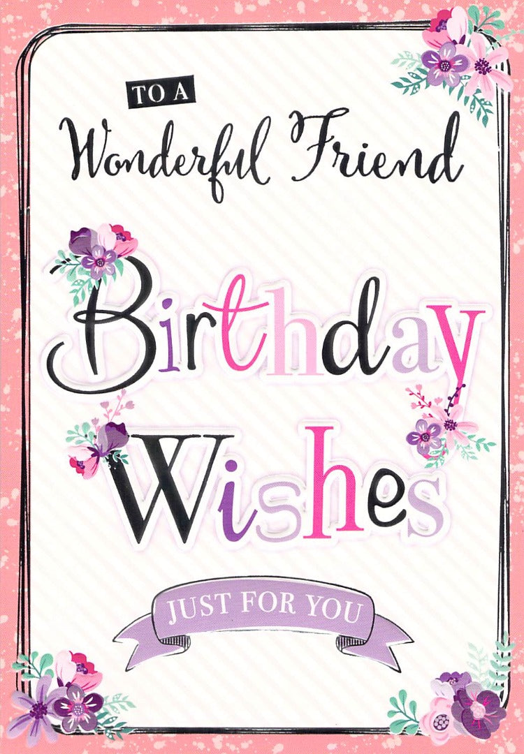 Birthday - Friend - Birthday Wishes - Greeting Card