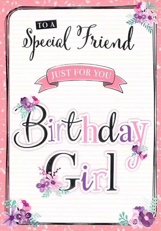 This Birthday - Friend - Birthday Girl- Greeting Card - Free Postage is a Greeting Card priced at £ 1.99 from Made To Be Treasured range. Produced by Generic for excellent quality