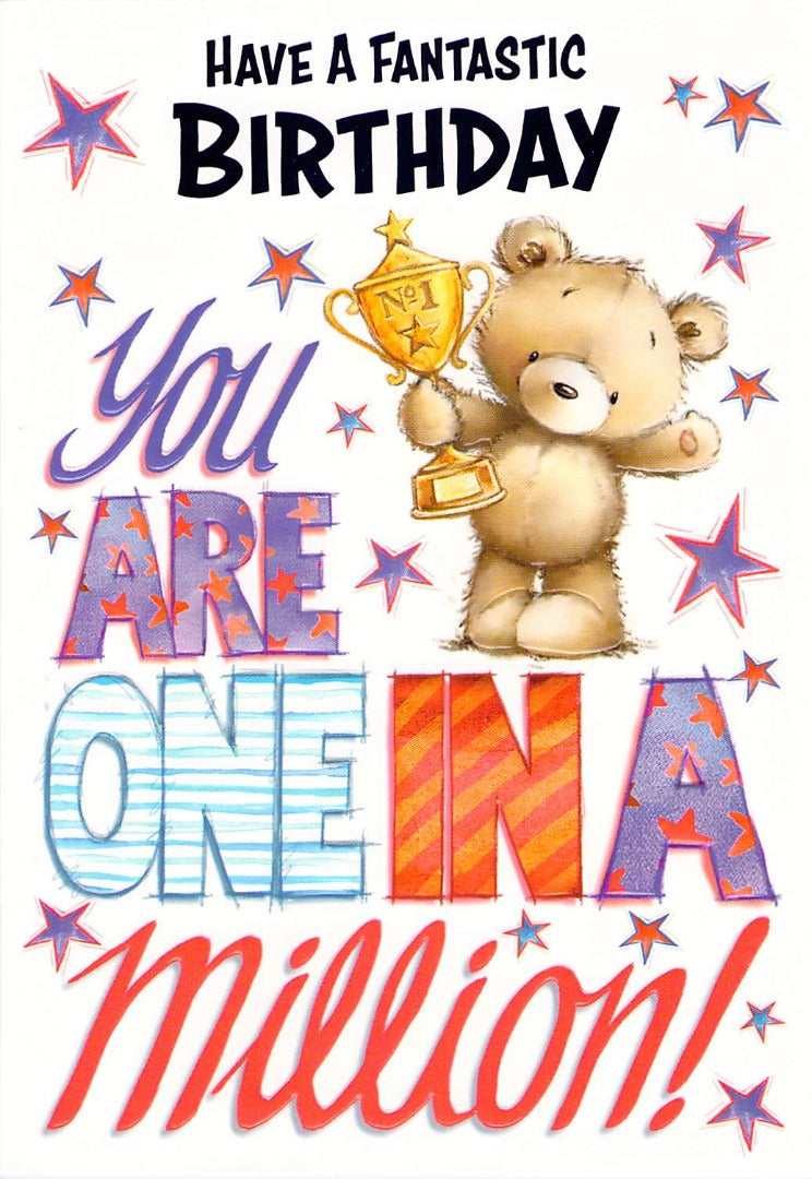 This Birthday - General / Open - One In A Million - Greeting Card - Free Postage is a Greeting Card priced at £ 1.99 from Made To Be Treasured range. Produced by Generic for excellent quality