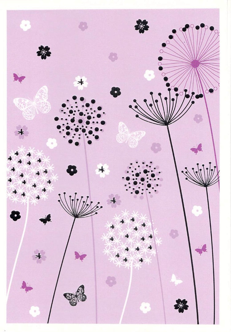 This Blank - Silver / Purple Flowers - Greeting Card - Free Postage is a Greeting Card priced at £ 1.99 from Made To Be Treasured range. Produced by Generic for excellent quality
