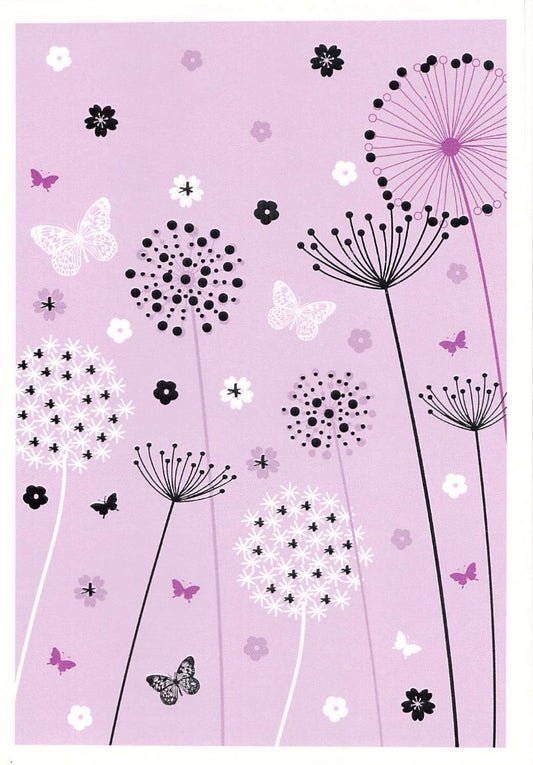 This Blank - Silver / Purple Flowers - Greeting Card - Free Postage is a Greeting Card priced at £ 1.99 from Made To Be Treasured range. Produced by Generic for excellent quality