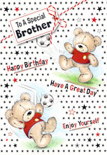 Load image into Gallery viewer, Birthday - Brother - Football / Special Brother - Greeting Card - Free Postage
