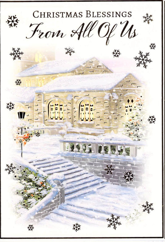 This Christmas - From All Of Us - Church / Steps - Greeting Card is a Greeting Card priced at £ 1.79 from Made To Be Treasured range. Produced by Generic for excellent quality