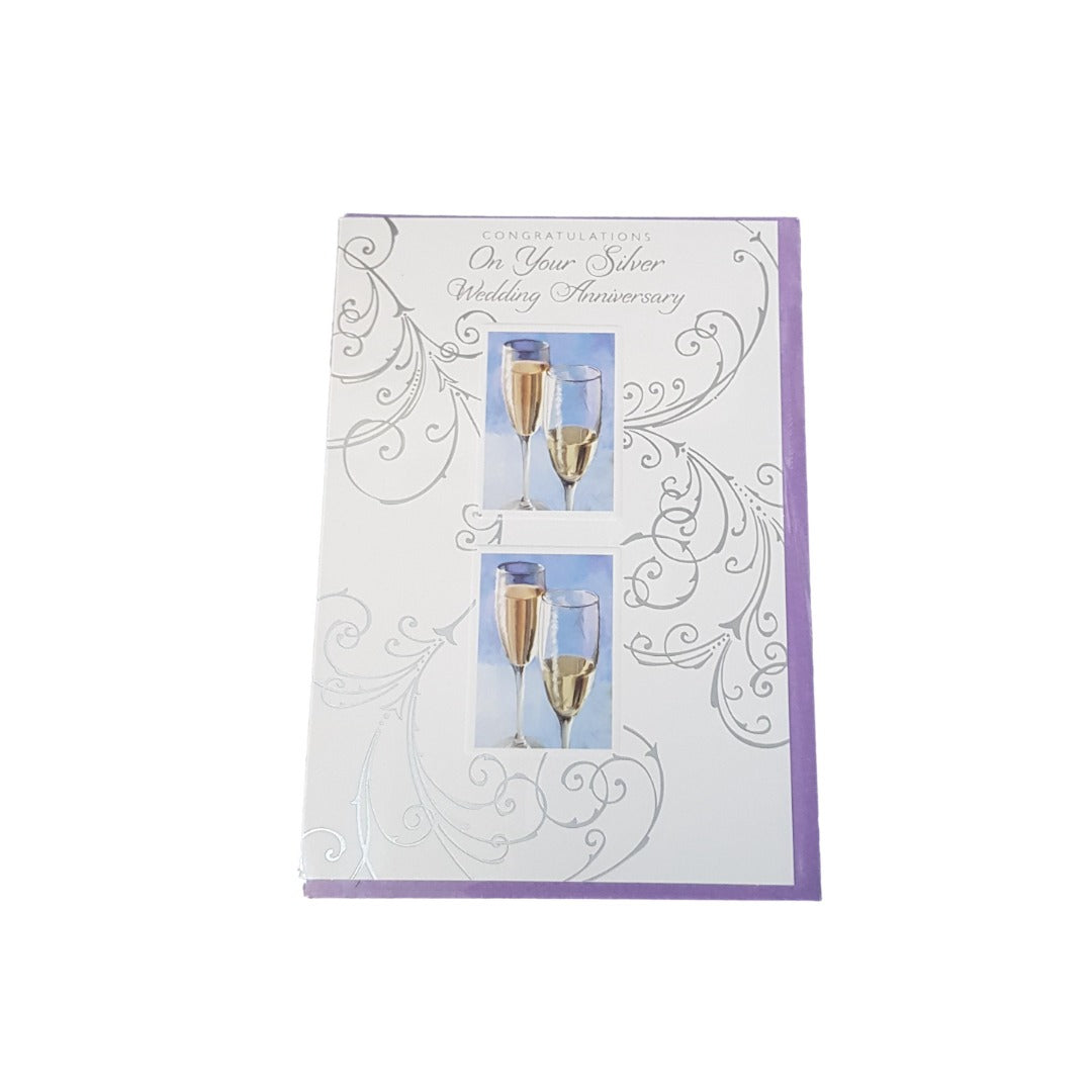 This Silver Anniversary - Greeting Card - Multi Buy Discount - Free P&P is a Greeting Card priced at £ 1.99 from Made To Be Treasured range. Produced by Generic for excellent quality