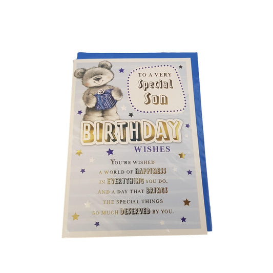 This Birthday - Son - Bear - Greeting Card is a Greeting Card priced at £ 1.99 from Made To Be Treasured range. Produced by Generic for excellent quality