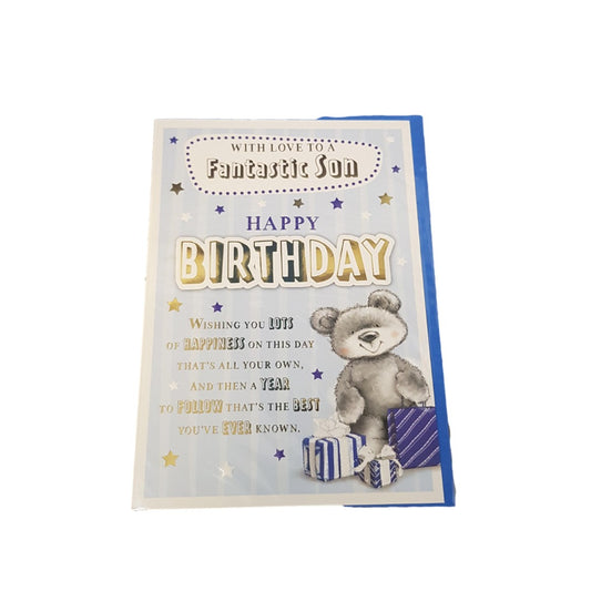 This Birthday - Son - Bear - Greeting Card is a Greeting Card priced at £ 1.99 from Made To Be Treasured range. Produced by Generic for excellent quality