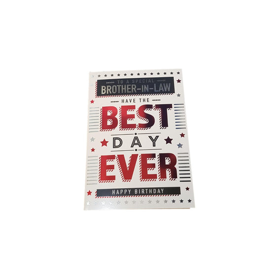 This Birthday - Brother In Law - Red - Greeting Card is a Greeting Card priced at £ 1.99 from Made To Be Treasured range. Produced by Generic for excellent quality