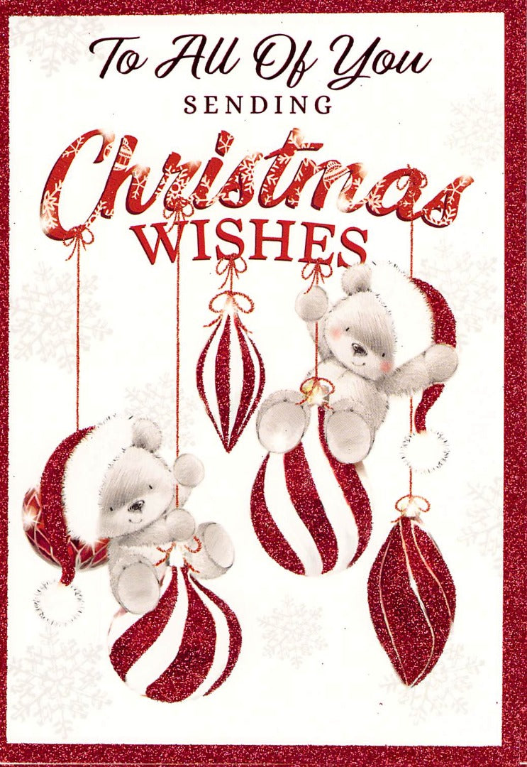 Christmas - To All Of You  -  Greeting Card - Multi Buy Discount