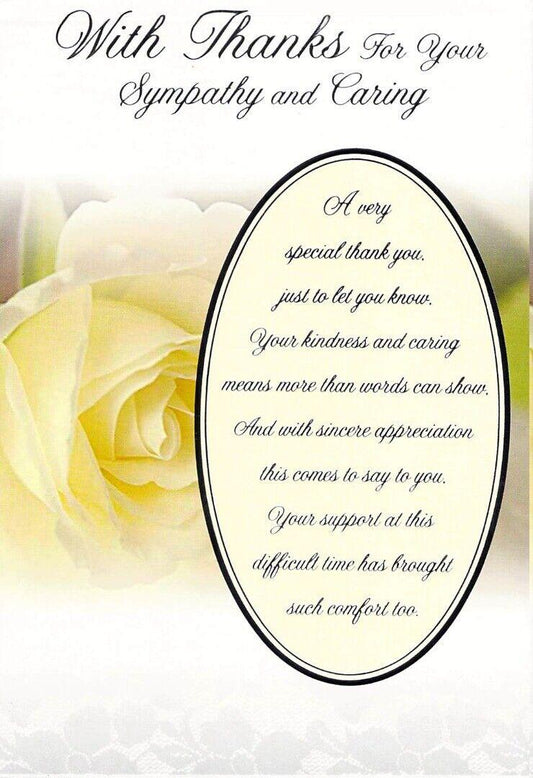 This Sympathy Thank You - Greeting Card - Multibuy is a Greeting Card priced at £ 1.79 from Made To Be Treasured range. Produced by Unbranded for excellent quality