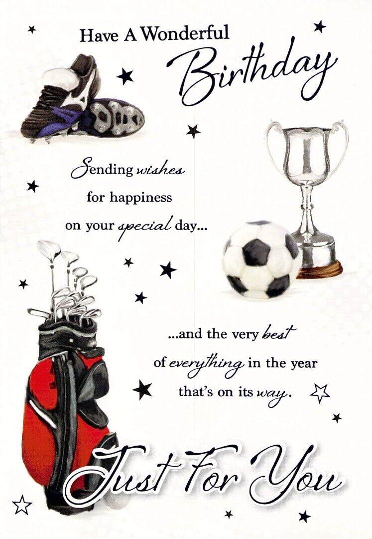 Birthday - General - Sport - Greeting Card - Free Postage