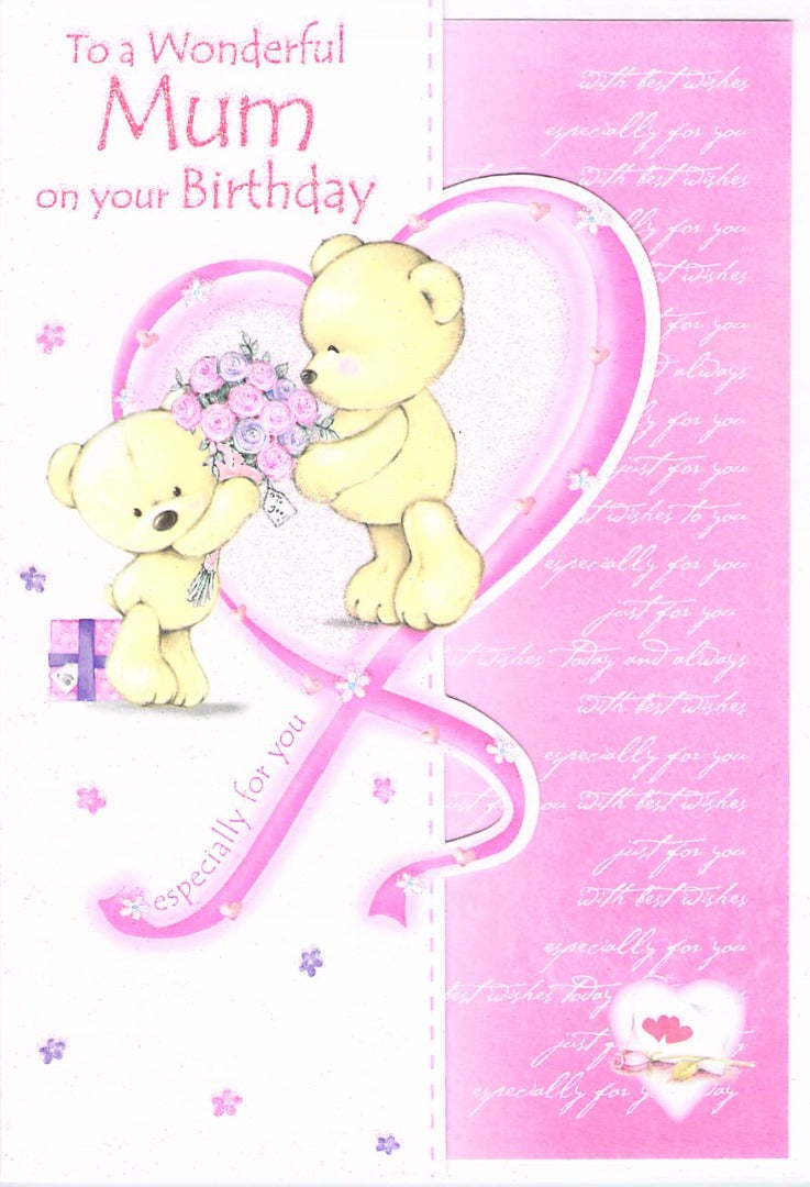This Mum Birthday Greeting Card is a Greeting Card priced at £ 1.75 from Made To Be Treasured range. Produced by n/a for excellent quality