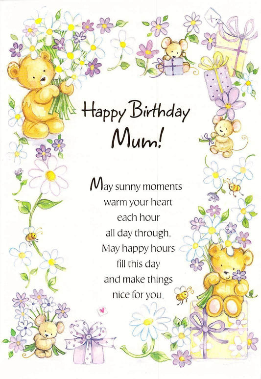 This Mum Birthday Card - Greeting Card - Floral - Brand New is a Greeting Card priced at £ 1.99 from Made To Be Treasured range. Produced by Generic for excellent quality
