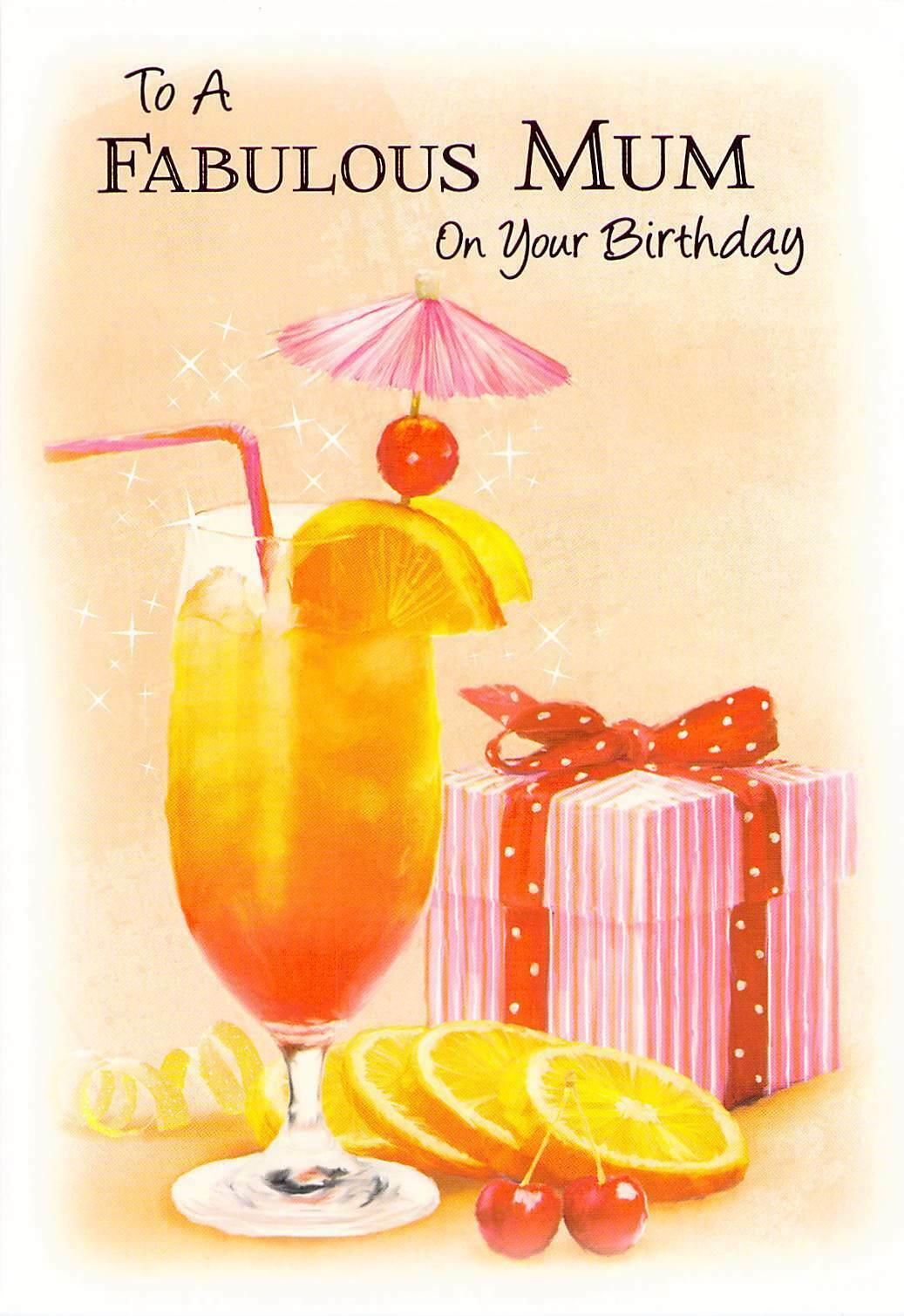 This Mum Birthday Card - Greeting Card - Present - Cocktail is a Greeting Card priced at £ 1.99 from Made To Be Treasured range. Produced by Generic for excellent quality