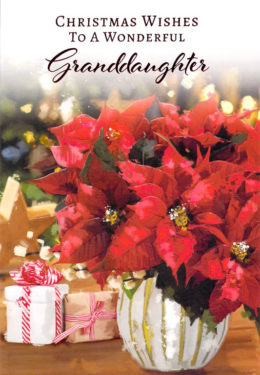 This Christmas - Wonderful Granddaughter - Flowers - Greeting Card is a Greeting Card priced at £ 1.79 from Made To Be Treasured range. Produced by Next Chapter for excellent quality