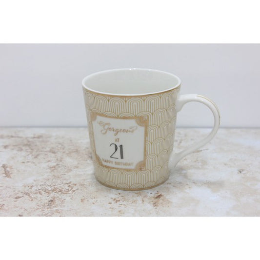 This 21st - Mug Boxed - Gift Idea is a Greeting Card priced at £ 13.97 from Made To Be Treasured range. Produced by Lesser for excellent quality