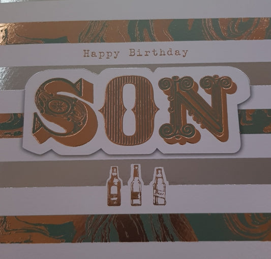 This Son - Birthday - Greeting Card - Card is a Greeting Card priced at £ 4.50 from Made To Be Treasured range. Produced by n/a for excellent quality