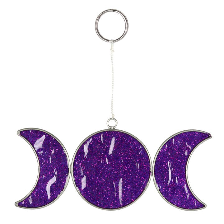 This Three moon Catcher - Hanging Sun Catcher Ornament - Gift inspiration is a Greeting Card priced at £ 12.70 from Made To Be Treasured range. Produced by Something Different for excellent quality
