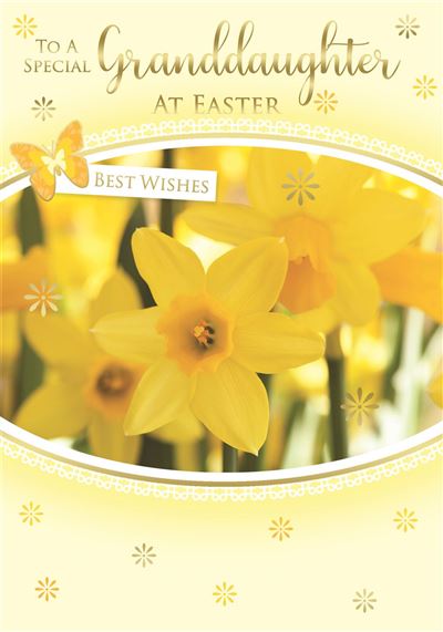 This Greeting Card - Easter - Granddaughter - Daffodil is a Greeting Card priced at £ 1.79 from Made To Be Treasured range. Produced by silverline for excellent quality