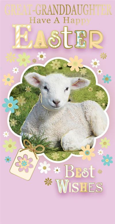 Easter - Gift Wallet - Great-Granddaughter Design - Greeting Card