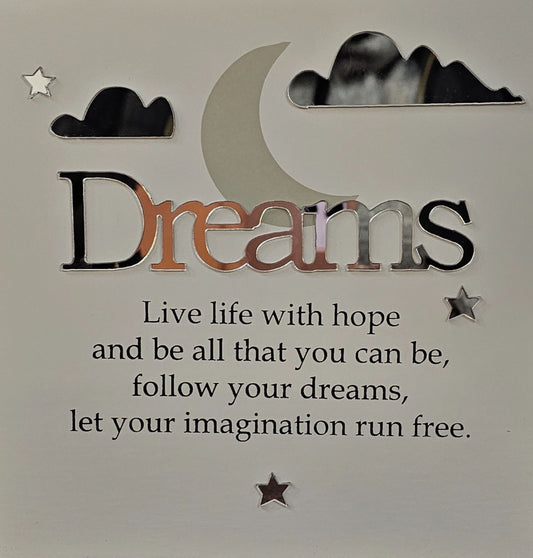 This Dreams - Written In The Stars - Wall Art - Gift Idea is a Greeting Card priced at £ 7.50 from Made To Be Treasured range. Produced by Written In The Stars for excellent quality