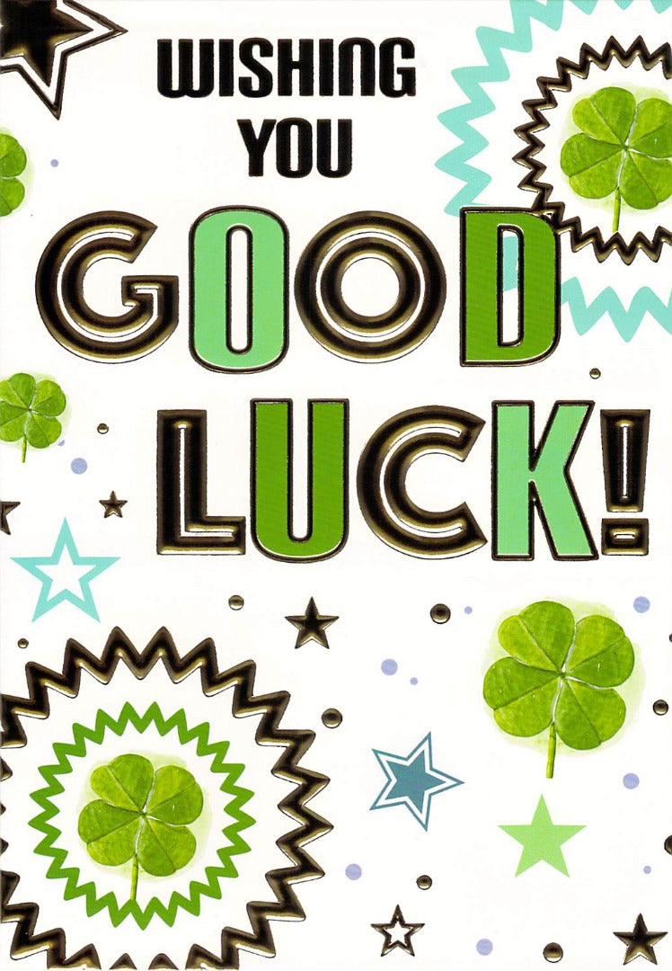 This Good Luck - Greeting Card - Good Quality is a Greeting Card priced at £ 1.59 from Made To Be Treasured range. Produced by Silverline for excellent quality