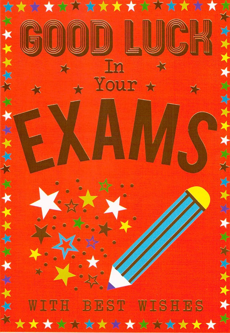 This Good Luck - Greeting Card - Exam - Good Quality is a Greeting Card priced at £ 1.69 from Made To Be Treasured range. Produced by Silverline for excellent quality