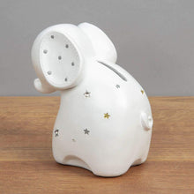 Load image into Gallery viewer, Bambino Money Box ? Elephant White Resin
