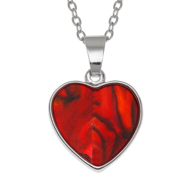 This Red Heart Paua Shell Necklace is a Greeting Card priced at £ 9.99 from Made To Be Treasured range. Produced by Tide for excellent quality
