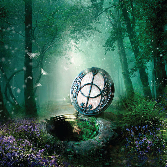 This Artist Blank Greeting Card - Chalice Well - Any occasion - By Angie Latham is a Greeting Card priced at £ 3.99 from Made To Be Treasured range. Produced by Heart Of Garden for excellent quality